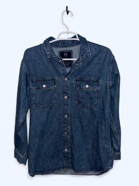GAP Teen Blue Denim Shirt